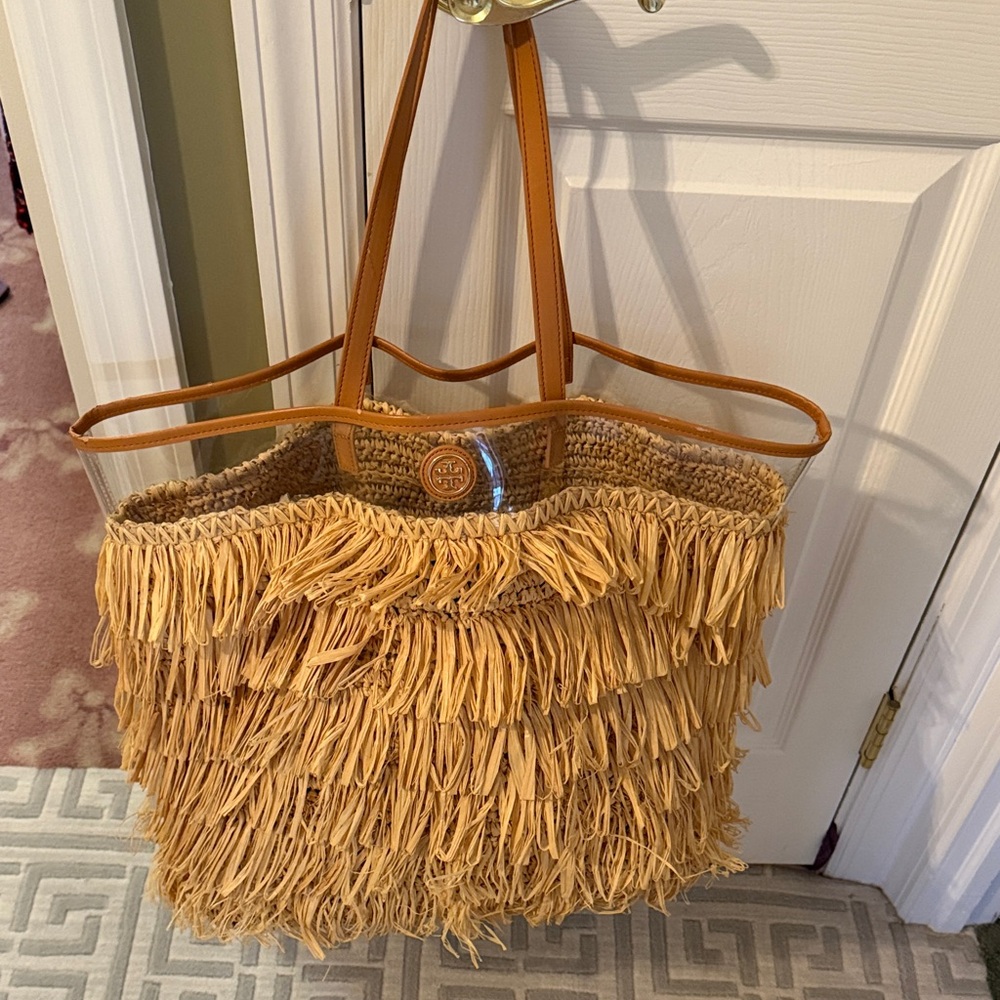 Tory Burch Raffia tote bag